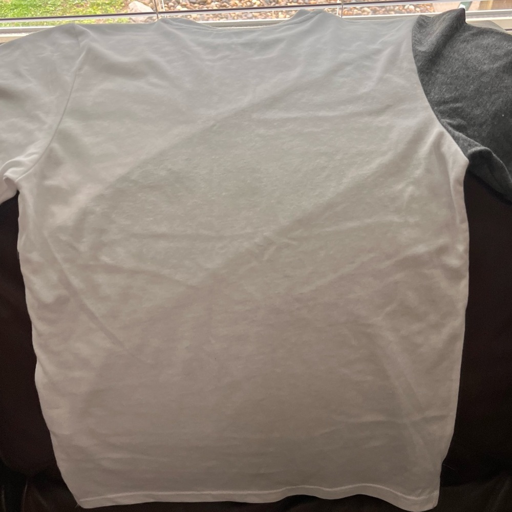 Boys size 10/12 never worn  t shirt ; white and grey